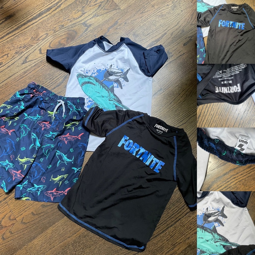 Boys swim suit bundle size M